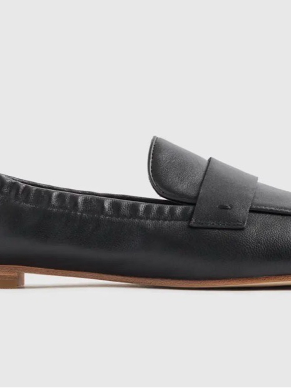 Women’s Quince Italian Leather Soft Loafer/Black Size 7 - Picture 4 of 10
